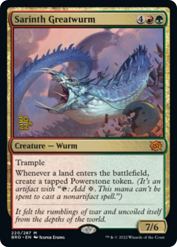 Sarinth Greatwurm [The Brothers' War: Prerelease Promos] | Mindsight Gaming