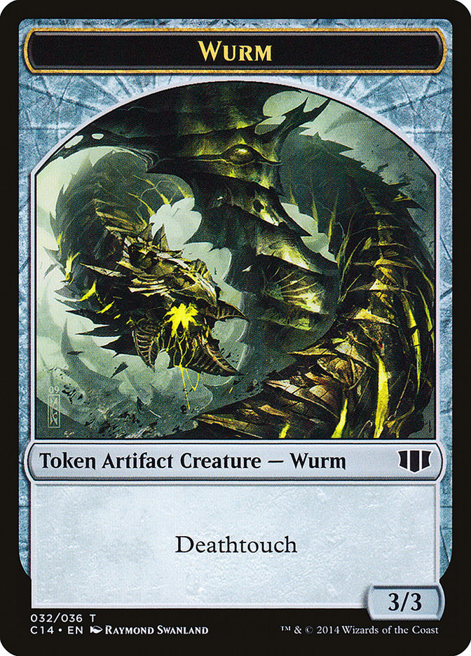 Wurm (032/036) // Goat Double-sided Token [Commander 2014 Tokens] | Mindsight Gaming
