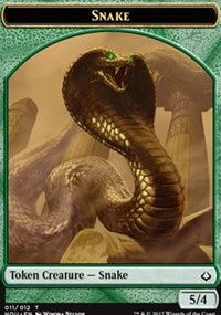 Snake // Zombie Double-sided Token [Hour of Devastation Tokens] | Mindsight Gaming