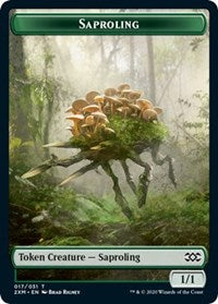 Saproling // Servo Double-sided Token [Double Masters Tokens] | Mindsight Gaming