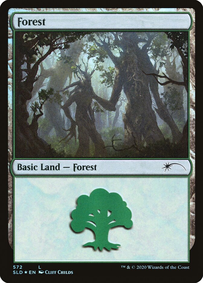 Forest (Tree Hugging) (572) [Secret Lair Drop Promos] | Mindsight Gaming