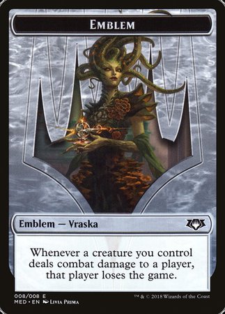 Emblem - Vraska, Golgari Queen [Mythic Edition Tokens] | Mindsight Gaming