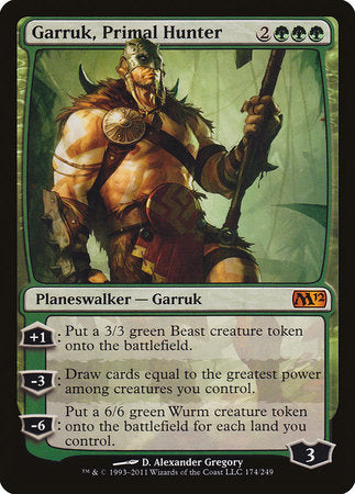 Garruk, Primal Hunter [Magic 2012] | Mindsight Gaming
