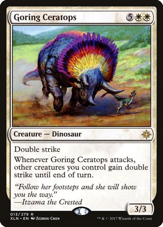 Goring Ceratops [Ixalan] | Mindsight Gaming
