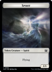 Spirit (9) // Treasure Double-Sided Token [March of the Machine Commander Tokens] | Mindsight Gaming