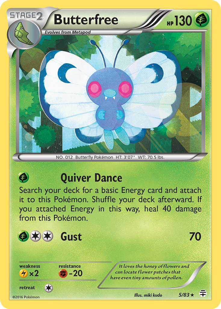 Butterfree (5/83) [XY: Generations] | Mindsight Gaming