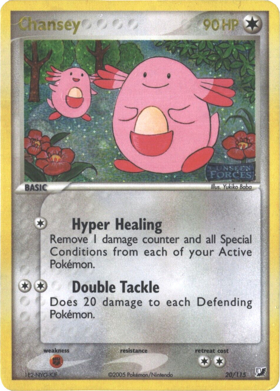 Chansey (20/115) (Stamped) [EX: Unseen Forces] | Mindsight Gaming