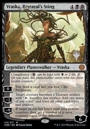 Vraska, Betrayal's Sting (Promo Pack) [Phyrexia: All Will Be One Promos] | Mindsight Gaming