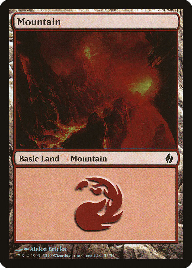 Mountain (33) [Premium Deck Series: Fire and Lightning] | Mindsight Gaming