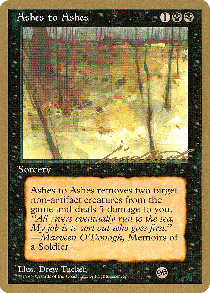 Ashes to Ashes (Leon Lindback) (SB) [Pro Tour Collector Set] | Mindsight Gaming