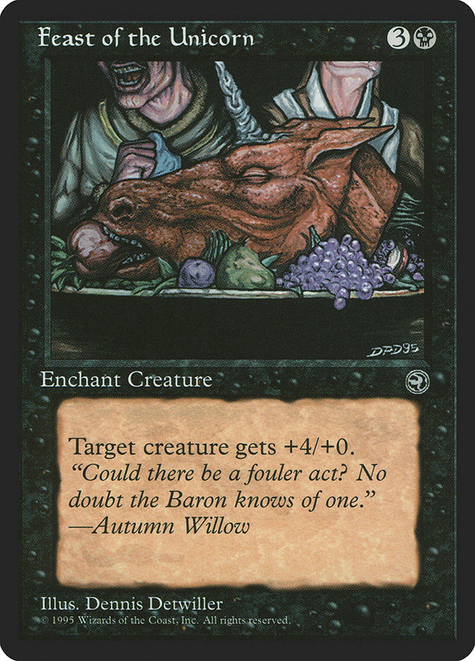 Feast of the Unicorn (Autumn Willow Flavor Text) [Homelands] | Mindsight Gaming