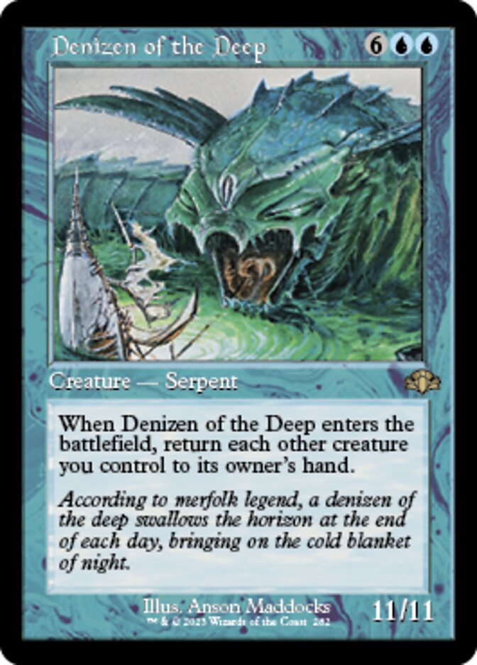 Denizen of the Deep (Retro) [Dominaria Remastered] | Mindsight Gaming