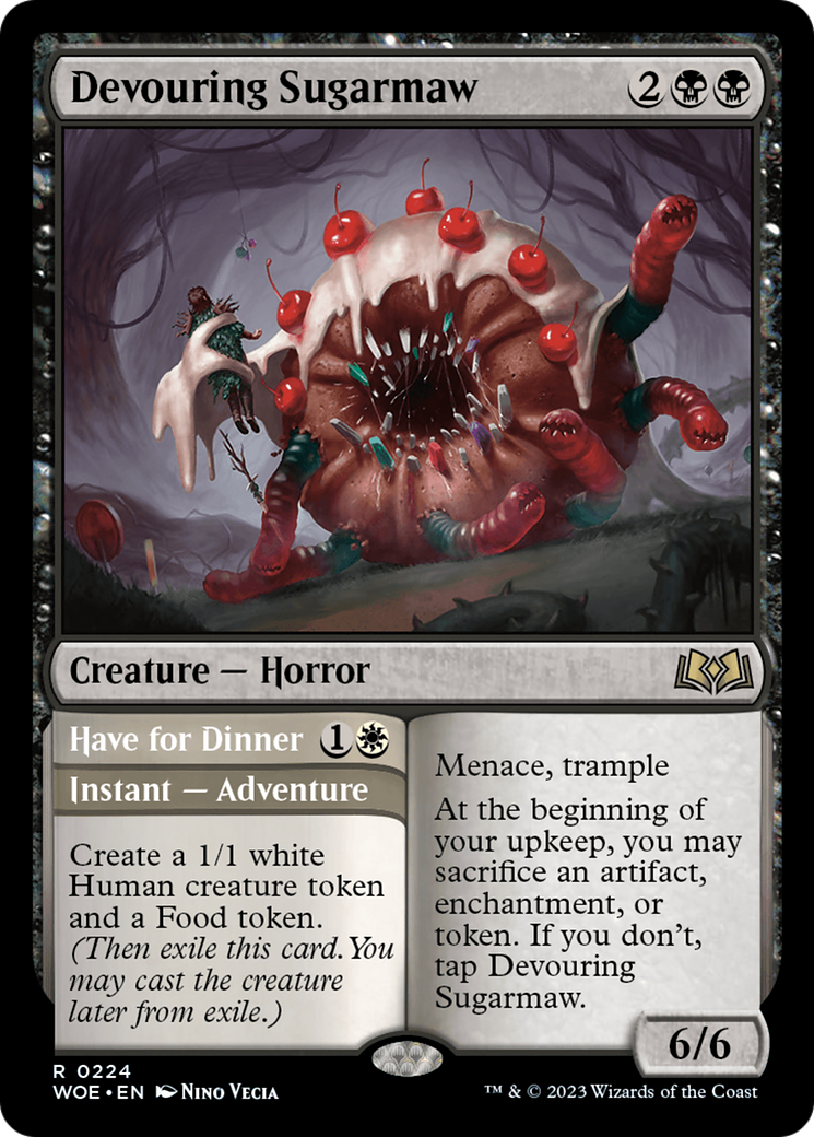 Devouring Sugarmaw // Have For Dinner [Wilds of Eldraine] | Mindsight Gaming