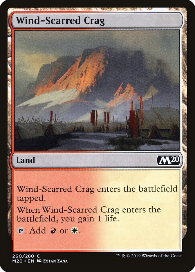 Wind-Scarred Crag [Core Set 2020] | Mindsight Gaming