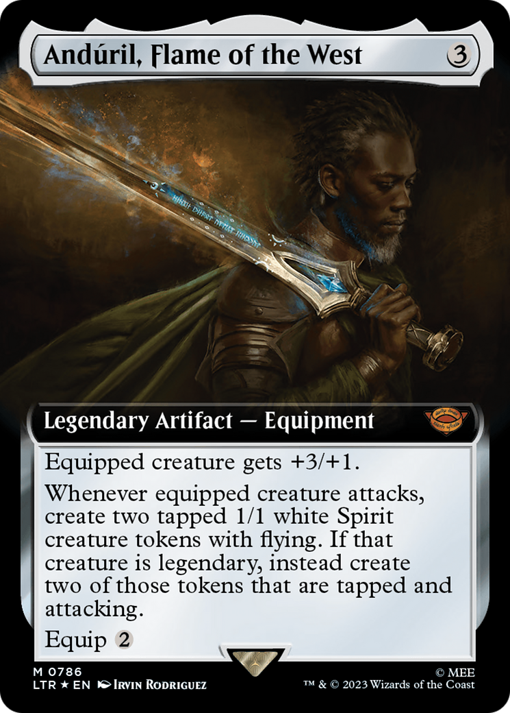 Anduril, Flame of the West (Extended Art) (Surge Foil) [The Lord of the Rings: Tales of Middle-Earth] | Mindsight Gaming