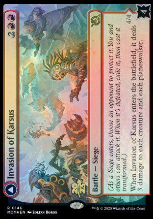Invasion of Karsus // Refraction Elemental [March of the Machine Prerelease Promos] | Mindsight Gaming