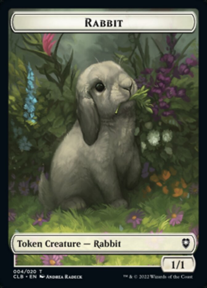 Rabbit Token [Commander Legends: Battle for Baldur's Gate Tokens] | Mindsight Gaming
