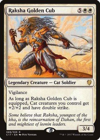 Raksha Golden Cub [Commander 2017] | Mindsight Gaming