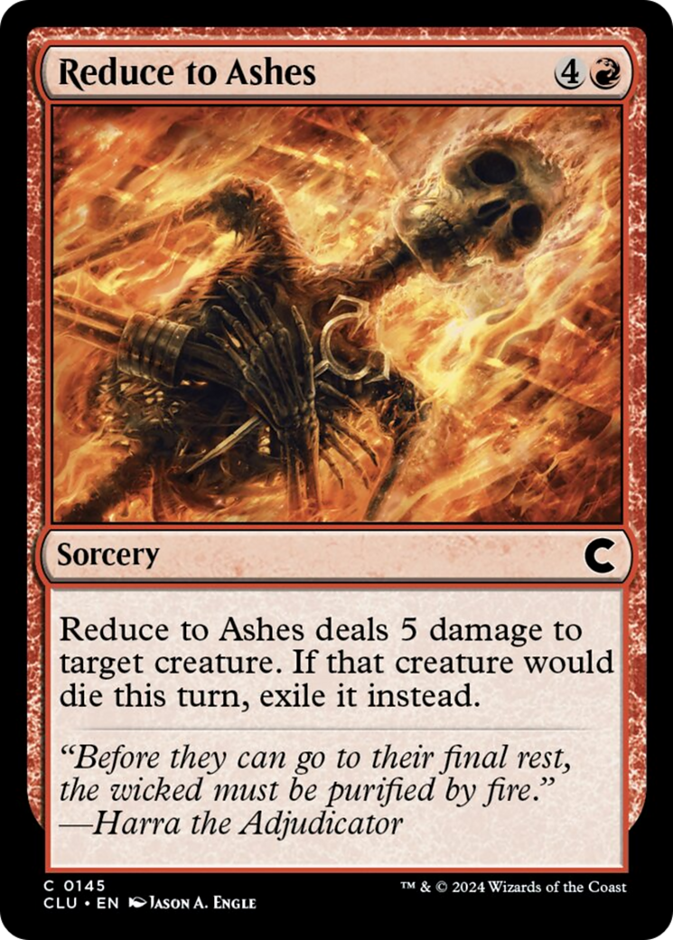 Reduce to Ashes [Ravnica: Clue Edition] | Mindsight Gaming