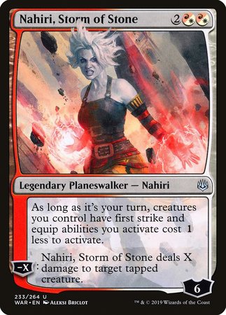 Nahiri, Storm of Stone [War of the Spark] | Mindsight Gaming