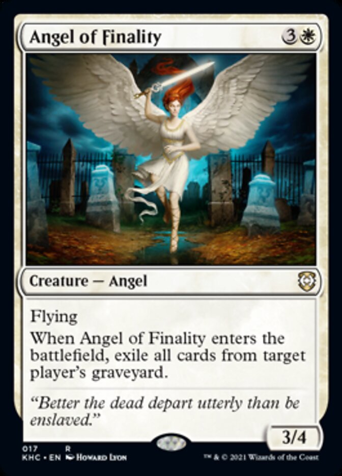 Angel of Finality [Kaldheim Commander] | Mindsight Gaming