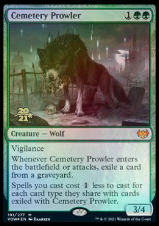 Cemetery Prowler [Innistrad: Crimson Vow Prerelease Promos] | Mindsight Gaming