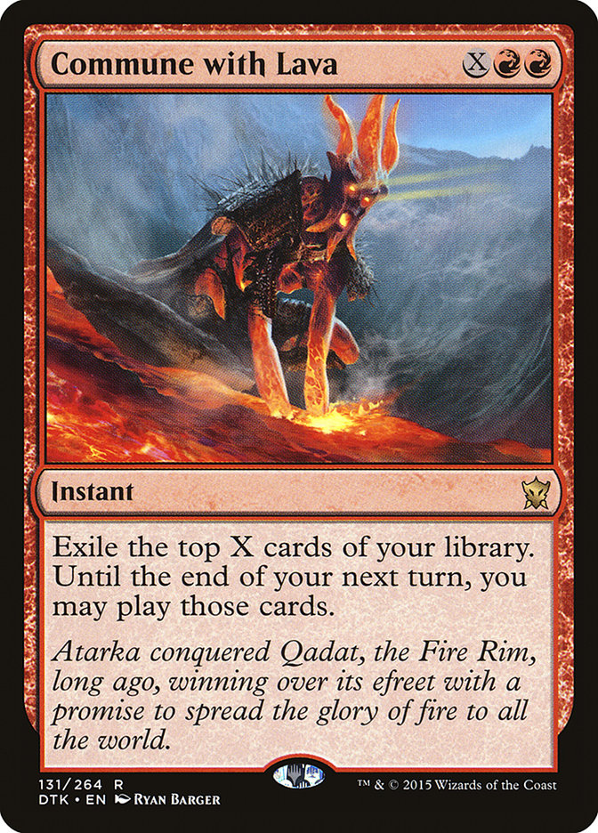 Commune with Lava [Dragons of Tarkir] | Mindsight Gaming