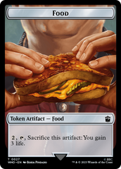Warrior // Food (0027) Double-Sided Token [Doctor Who Tokens] | Mindsight Gaming