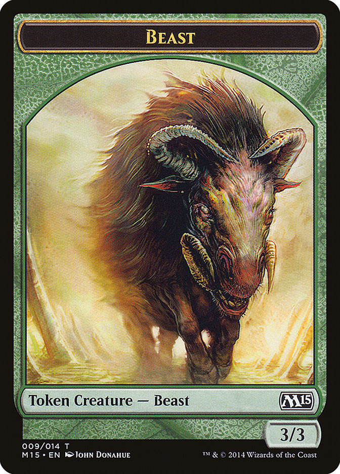 Beast (009/014) [Magic 2015 Tokens] | Mindsight Gaming
