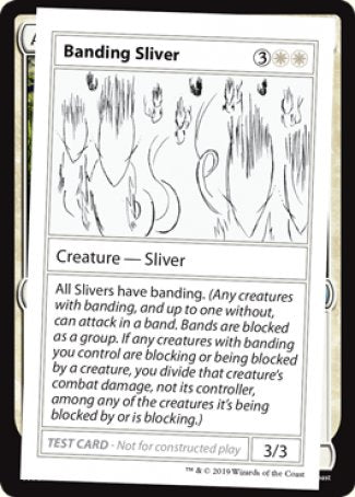 Banding Sliver (2021 Edition) [Mystery Booster Playtest Cards] | Mindsight Gaming