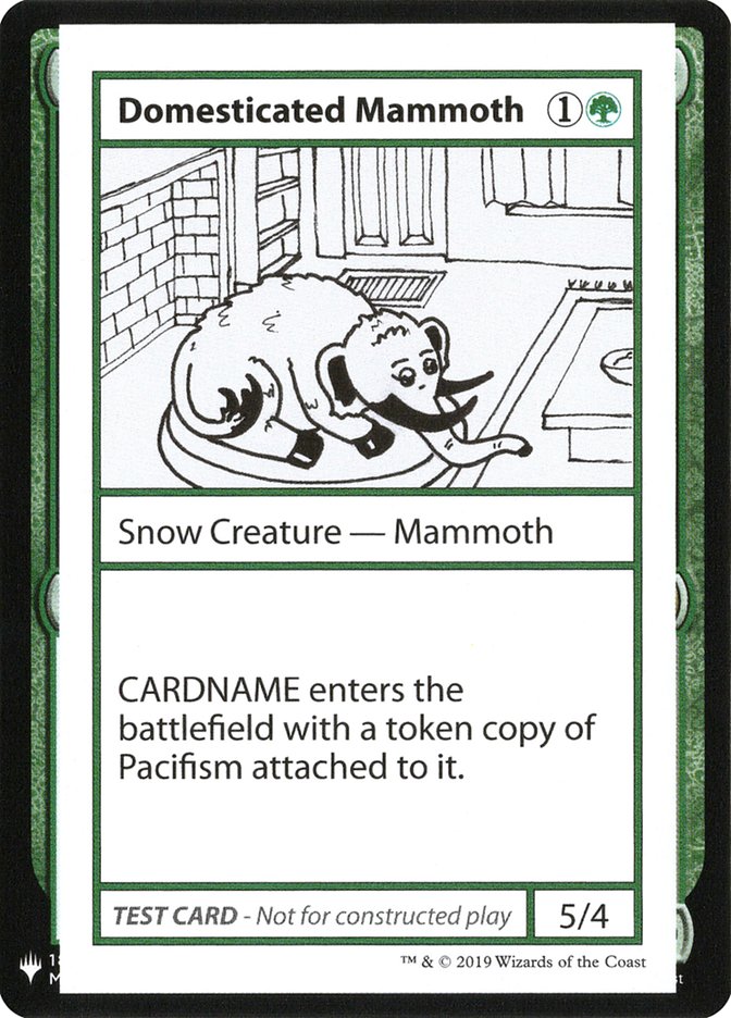 Domesticated Mammoth [Mystery Booster Playtest Cards] | Mindsight Gaming