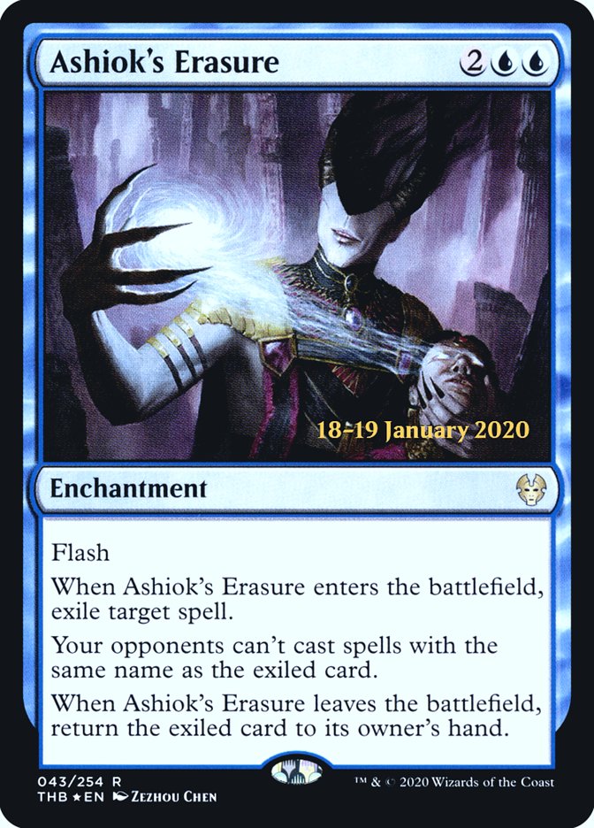 Ashiok's Erasure [Theros Beyond Death Prerelease Promos] | Mindsight Gaming