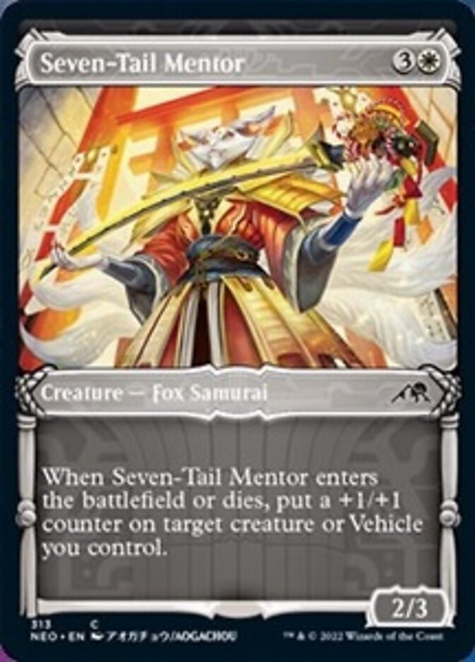 Seven-Tail Mentor (Showcase Samurai) [Kamigawa: Neon Dynasty] | Mindsight Gaming