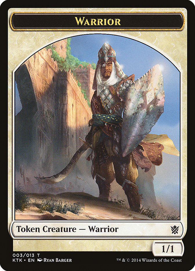 Warrior (003/013) [Khans of Tarkir Tokens] | Mindsight Gaming