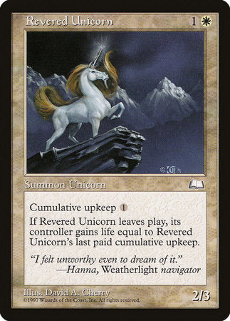 Revered Unicorn [Weatherlight] | Mindsight Gaming