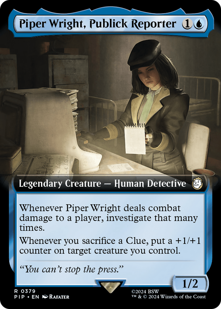 Piper Wright, Publick Reporter (Extended Art) [Fallout] | Mindsight Gaming