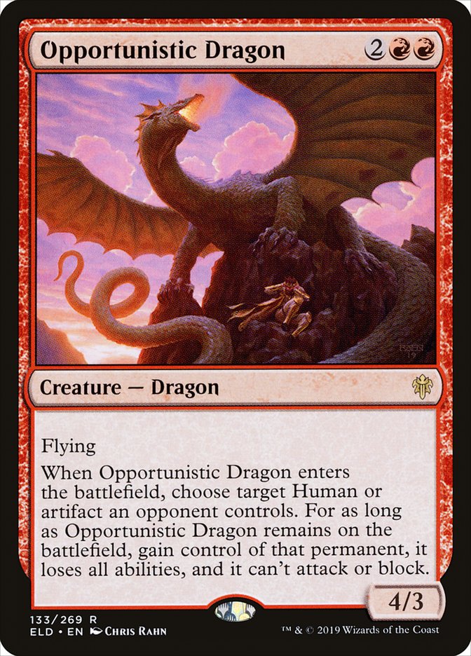 Opportunistic Dragon [Throne of Eldraine] | Mindsight Gaming