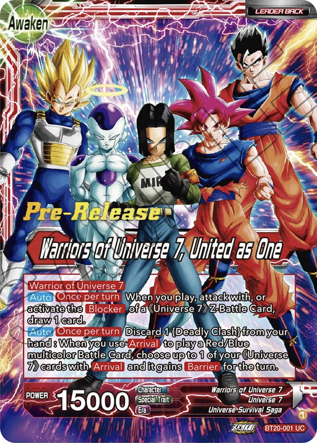 Android 17 // Warriors of Universe 7, United as One (BT20-001) [Power Absorbed Prerelease Promos] | Mindsight Gaming