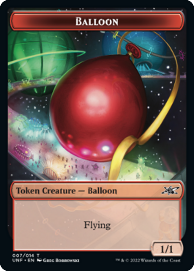 Clown Robot (003) // Balloon Double-sided Token [Unfinity Tokens] | Mindsight Gaming