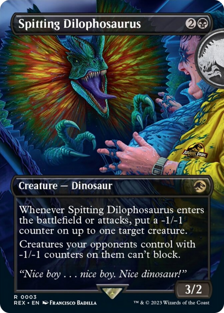 Spitting Dilophosaurus (Borderless) [Jurassic World Collection] | Mindsight Gaming