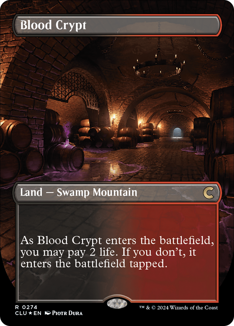 Blood Crypt (Borderless) [Ravnica: Clue Edition] | Mindsight Gaming