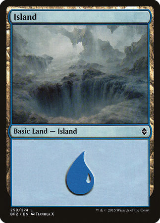 Island (259) [Battle for Zendikar] | Mindsight Gaming