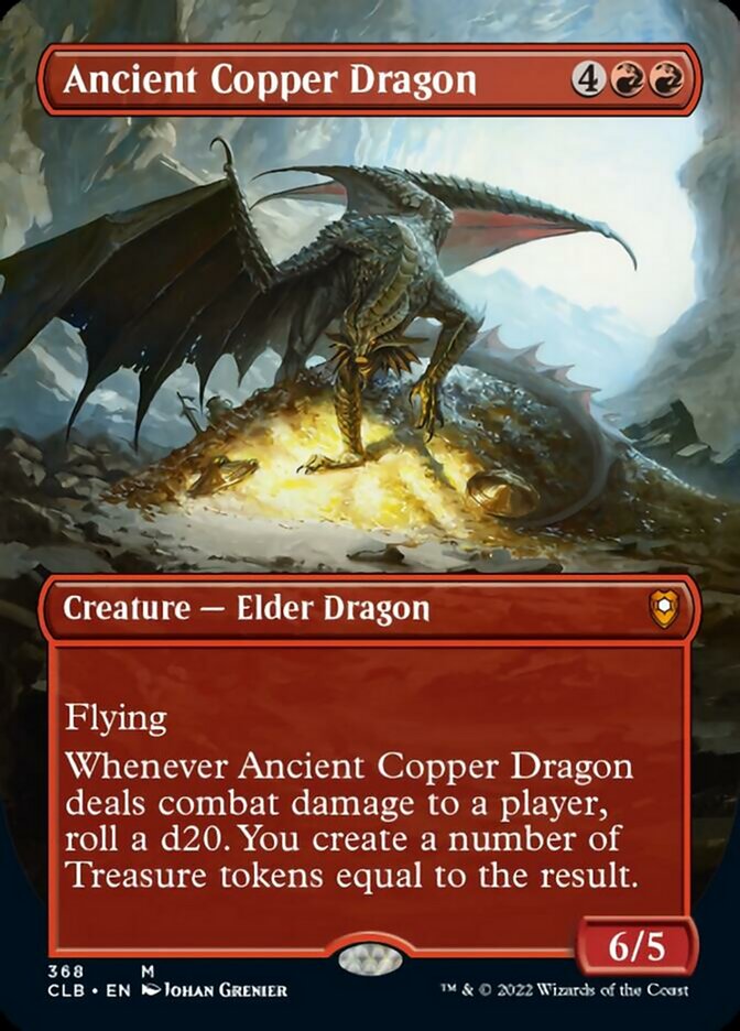 Ancient Copper Dragon (Borderless Alternate Art) [Commander Legends: Battle for Baldur's Gate] | Mindsight Gaming