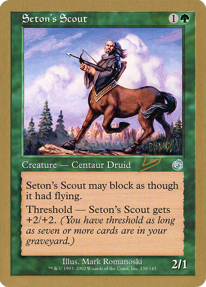 Seton's Scout (Raphael Levy) [World Championship Decks 2002] | Mindsight Gaming