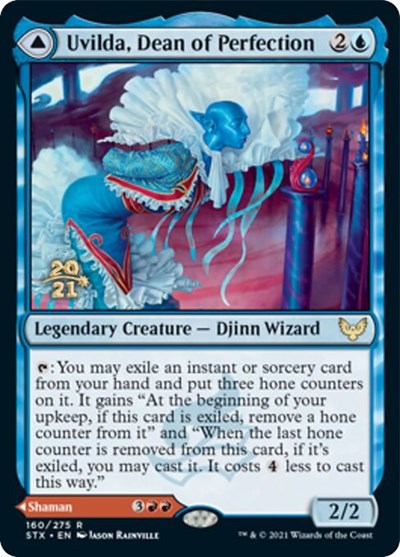 Uvilda, Dean of Perfection // Nassari, Dean of Expression [Strixhaven: School of Mages Prerelease Promos] | Mindsight Gaming