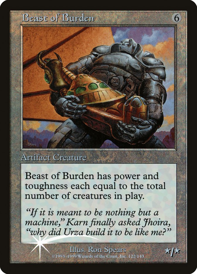 Beast of Burden (Misprinted) [Urza's Legacy Promos] | Mindsight Gaming
