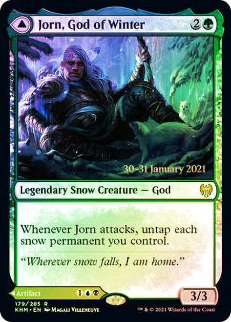 Jorn, God of Winter // Kaldring, the Rimestaff   [Kaldheim Prerelease Promos] | Mindsight Gaming