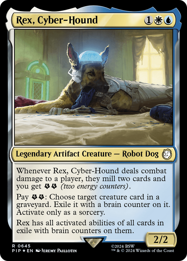 Rex, Cyber-Hound (Surge Foil) [Fallout] | Mindsight Gaming