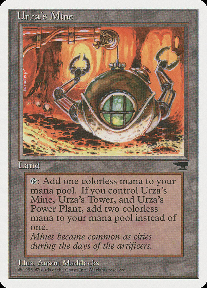Urza's Mine (Orange Background) [Chronicles] | Mindsight Gaming