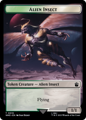 Copy // Alien Insect Double-Sided Token [Doctor Who Tokens] | Mindsight Gaming